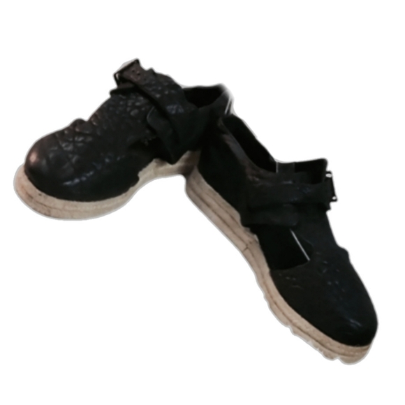 FREE PEOPLE  PEBBLE GRAIN LEATHER ESPADRILLED - Picture 5 of 5